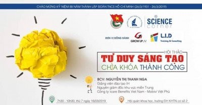 WORKSHOP: Tư duy sáng tạo - Chìa khóa thành công