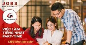 Mẹo tìm Việc làm tiếng Nhật Part-time cho sinh viên