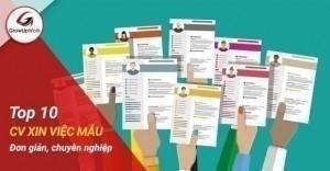 10 mẫu CV xin việc đẹp, đơn giản, chuyên nghiệp nhất