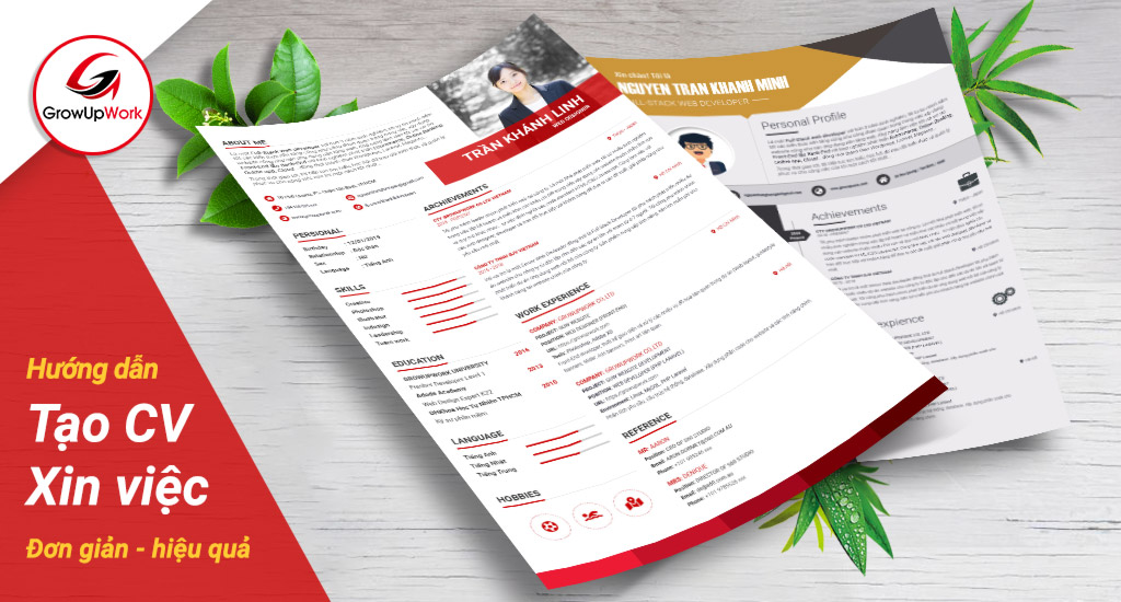 Cách tạo mẫu CV xin việc đơn giản nhưng hiệu quả