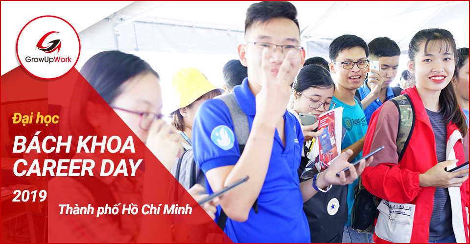 GrowUpWork tại ngày hội Bách Khoa HCM Career Day 2019