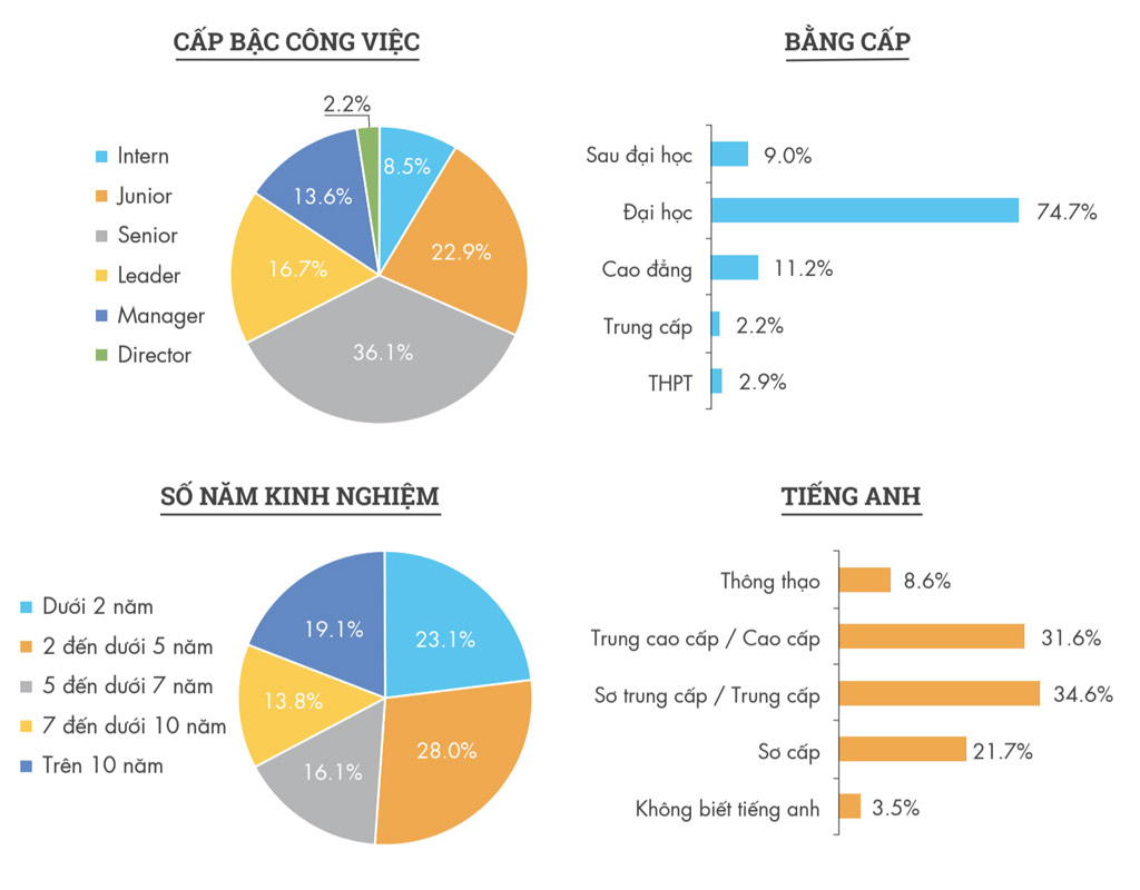 Tỉ lệ tuyển dụng việc làm ngành IT 2019