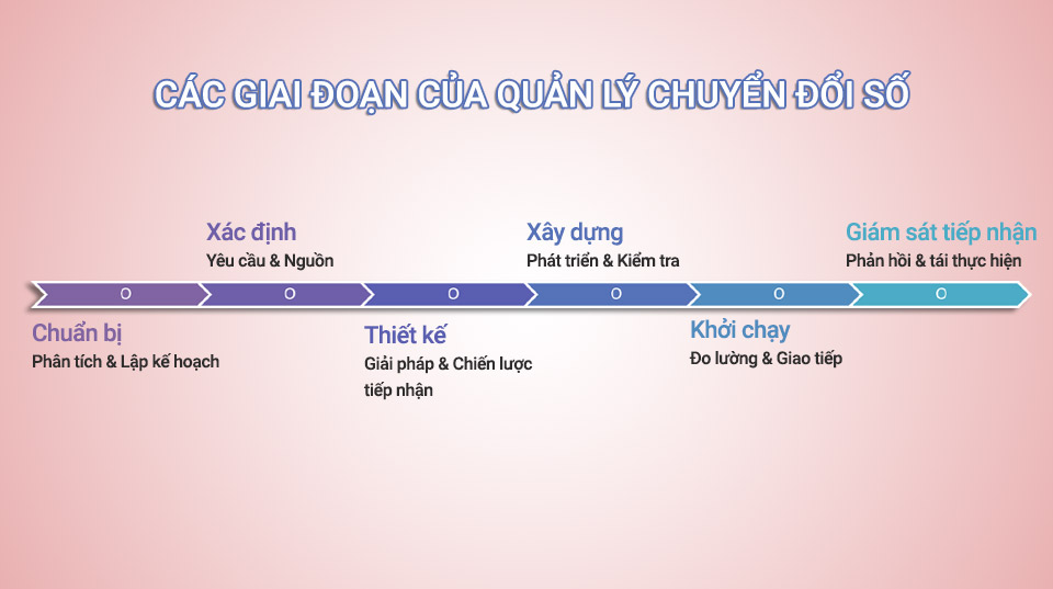 Các giai đoạn quản lý chuyển đổi số trong doanh nghiệp