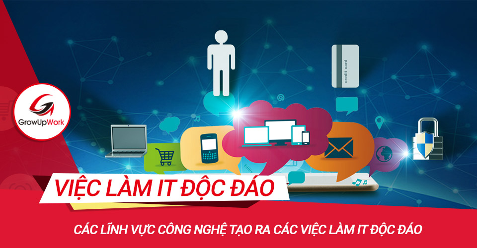 Các lĩnh vực công nghệ tạo ra các việc làm IT độc đáo