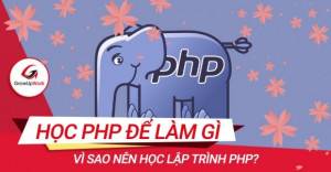 Học PHP để làm gì?