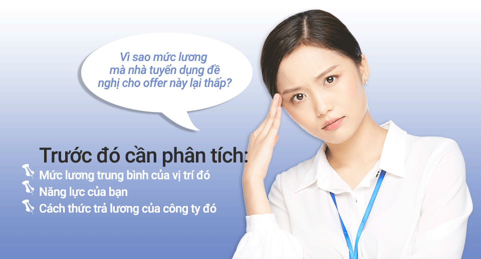 Lý do công ty đưa ra offer với mức lương thấp