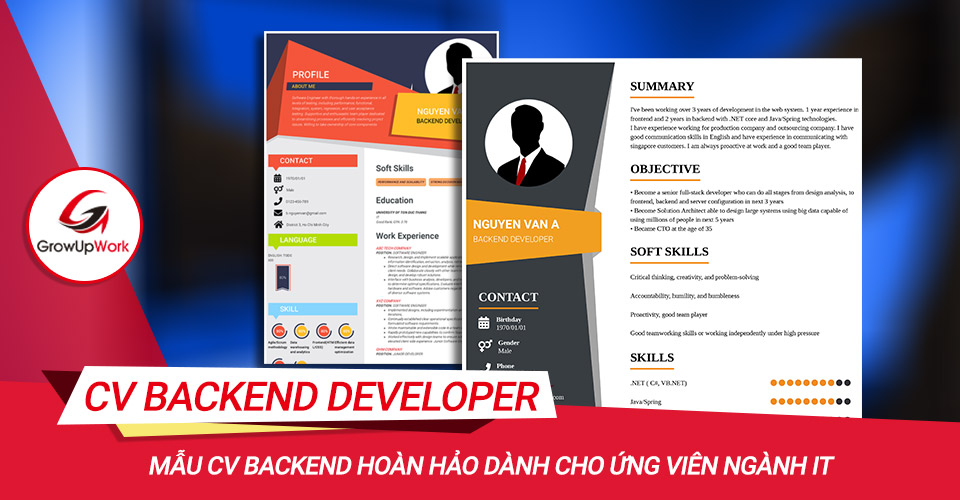 Mẫu CV Backend hoàn hảo dành cho ứng viên ngành IT