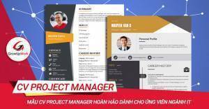 Mẫu CV Project Manager hoàn hảo dành cho ứng viên ngành IT