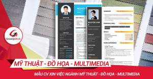 Mẫu CV xin việc ngành Mỹ thuật - Đồ họa - Multimedia