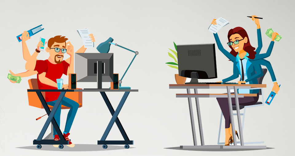 Multitask thích hợp khi làm việc tại nhà