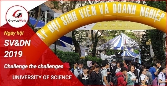 [GrowUpWork] Ngày hội SV&DN Challenge the challenges ĐH Khoa học tự nhiên TP. HCM