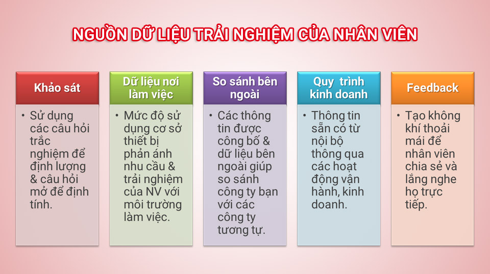 Nguồn dữ liệu trải nghiệm của nhân viên