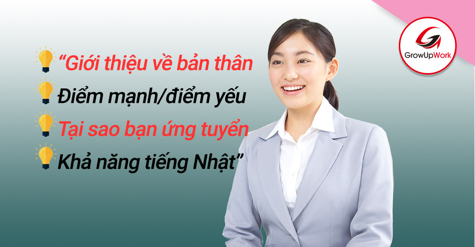 Những câu hỏi về bản thân khi phỏng vấn bằng tiếng Nhật