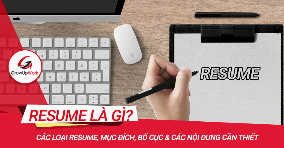 Resume là gì? Các loại Resume, Mục đích, bố cục và các nội dung cần thiết