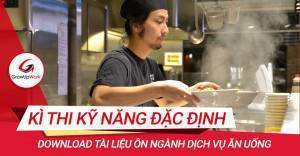 Tài liệu ôn tập kì thi kỹ năng đặc định Nhật ngành Dịch vụ ăn uống