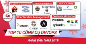 Top 10 công cụ DevOps hàng đầu năm 2019