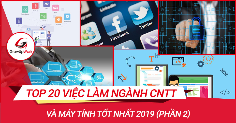 Top 20 Việc làm ngành CNTT tốt nhất năm 2019 (hạng 10 - hạng 1)
