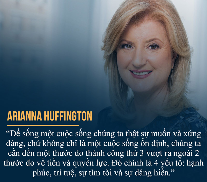 Huffington Post cho rằng thành công, bao gồm 4 yếu tố: hạnh phúc, trí tuệ, sự tìm tòi và sự dâng hiến.