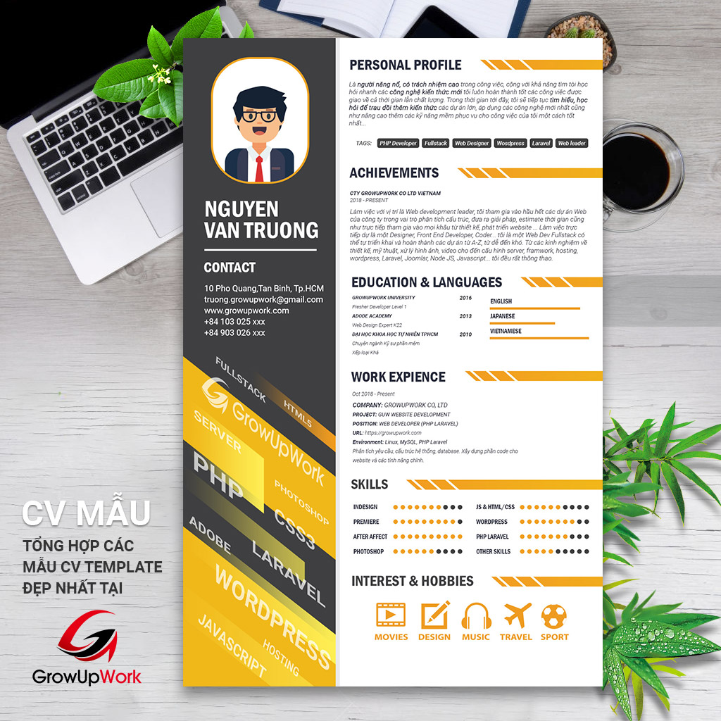 Mẫu CV đẹp nghành CNTT