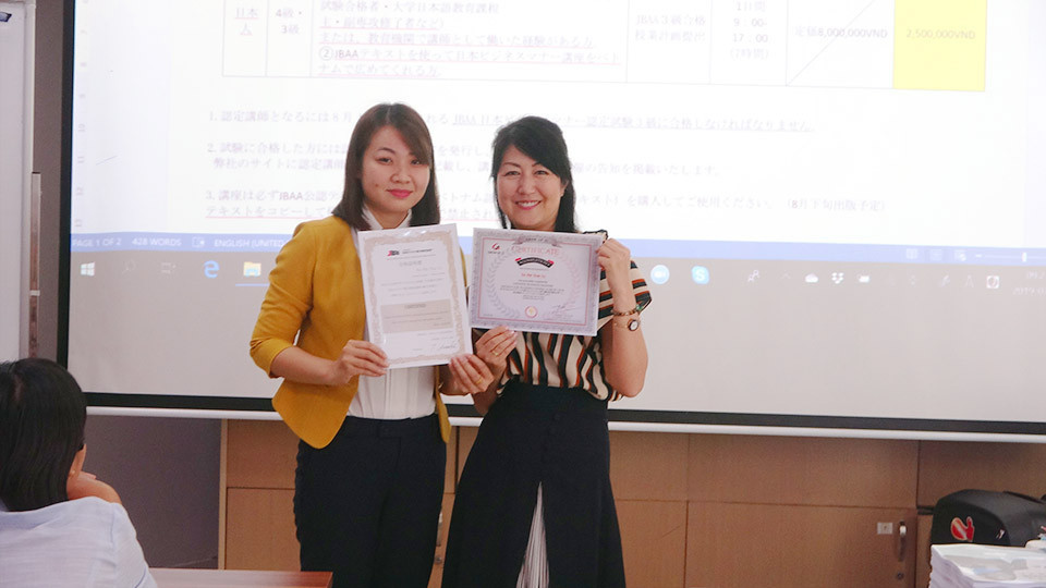 khóa học Japanese business manner dành cho giáo viên khóa 2